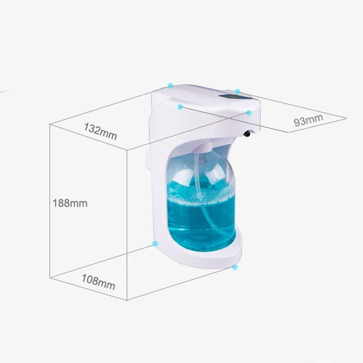 Dispensador automático de espuma de sabão de plástico de uso duplo para parede e secretária OH-Bubble