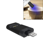 Luzes Germicidas Ultra Portáteis de 8 Pinos Sanitizador UV para Smartphone, 8 Pinos
