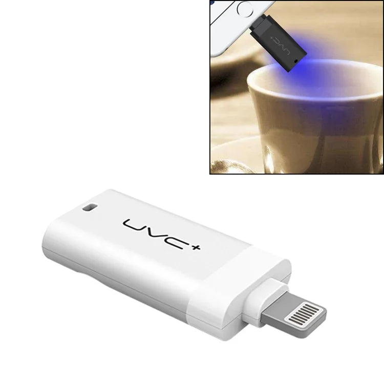 Luzes Germicidas Ultra Portáteis de 8 Pinos Sanitizador UV para Smartphone, 8 Pinos