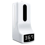 Termómetro K9 sem contacto com sensor de distância sensível à luz corporal + dispensador automático de sabão líquido sem contacto de 1000ml, K9