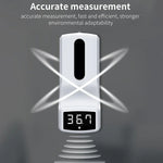 Termómetro K9 sem contacto com sensor de distância sensível à luz corporal + dispensador automático de sabão líquido sem contacto de 1000ml, K9