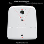 Termómetro K9 sem contacto com sensor de distância sensível à luz corporal + dispensador automático de sabão líquido sem contacto de 1000ml, K9