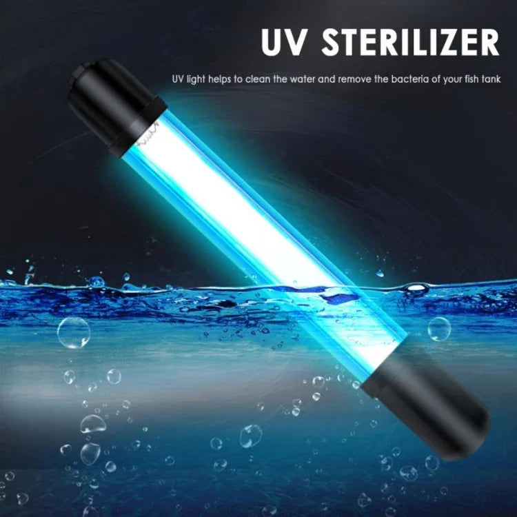 Lâmpada de Desinfeção UV Ultravioleta 220V 9W para Tanque de Peixes, Ficha UE, 9W Ficha UE