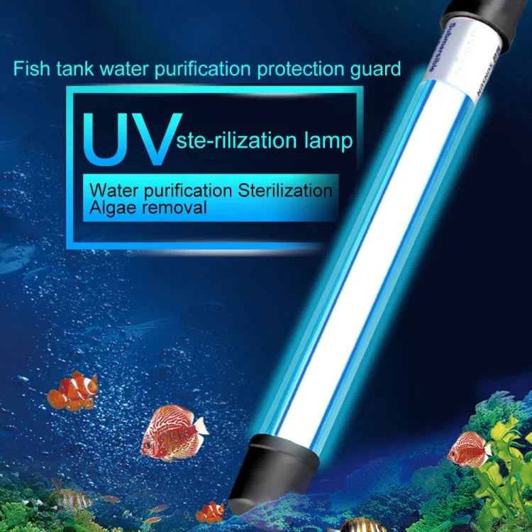 Lâmpada de Desinfeção UV Ultravioleta 110V 9W para Tanque de Peixes, Ficha US, 9W Ficha US