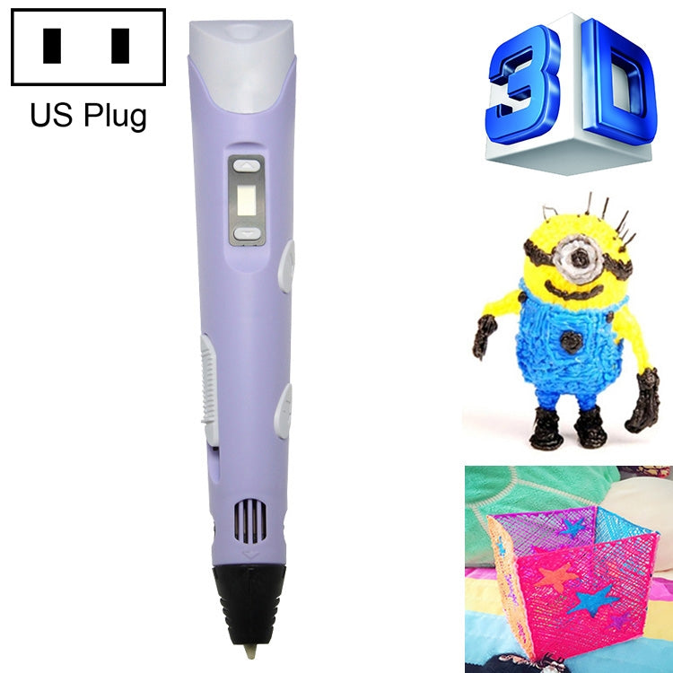 Caneta de Impressão 3D Portátil, Ficha US, Ficha US
