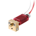 Kit de Bico de Extrusora Quente 24V 40W com Termistor de Temperatura e Tubo de Aquecimento para Impressora 3D Ender-3 da Creality
