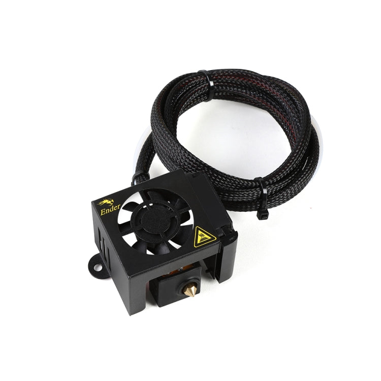 Kit Completo de Bico de Extrusora Quente 24V 40W com Bico, Ventoinha de Arrefecimento e Carcaça para Impressora 3D Ender-3 da Creality