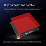Placa de Vidro Carborundum Creality para Plataforma Aquecida da Impressora 3D Ender-3