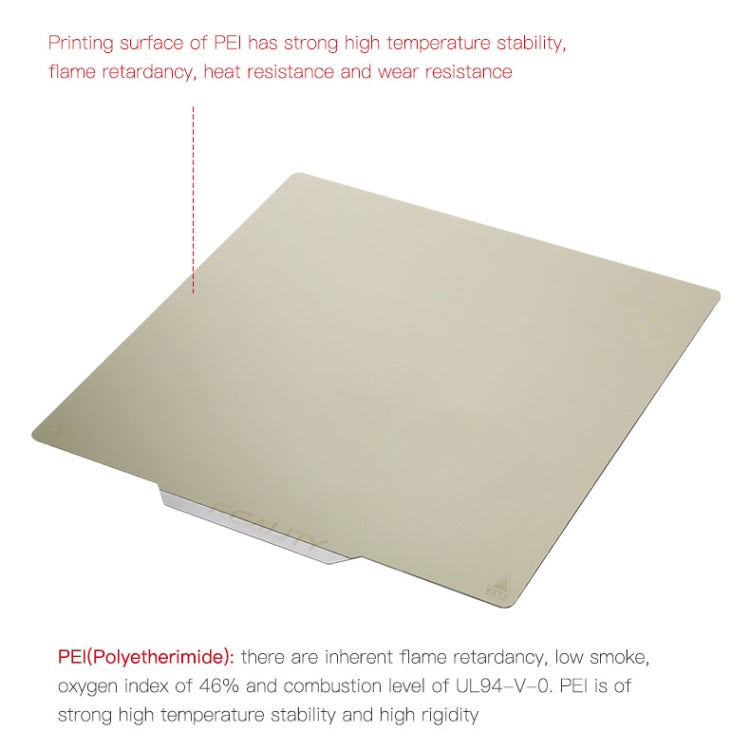 Placa de Impressão PEI Dupla Face com Folha de Aço com Mola e Base Magnética para Impressora 3D Ender-3 da Creality