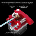 Kit de Extrusora Bowden Vermelha em Metal para Impressora 3D Creality Ender-3 / Ender-3 Pro / Ender-3 V2 / CR-10 Pro V2