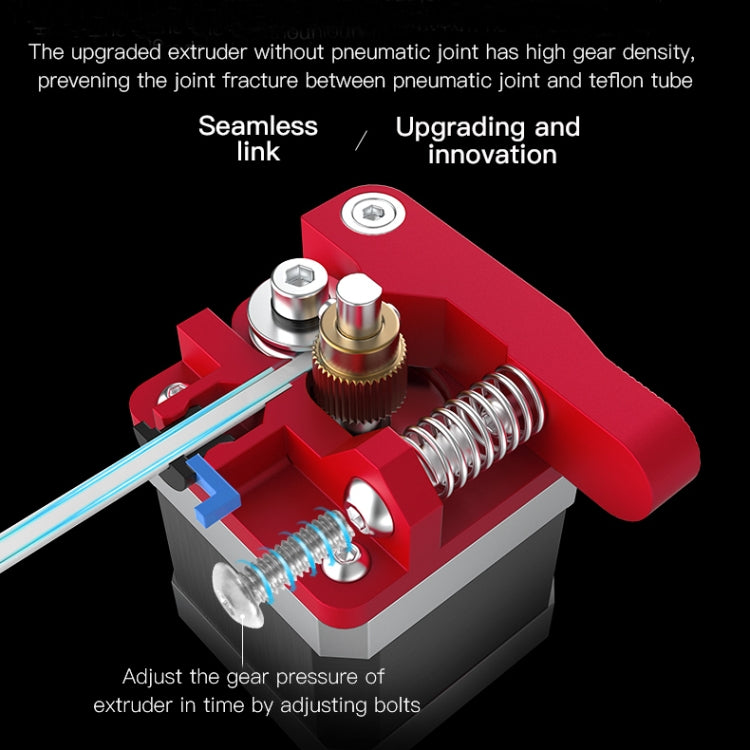 Kit de Extrusora Bowden Vermelha em Metal para Impressora 3D Creality Ender-3 / Ender-3 Pro / Ender-3 V2 / CR-10 Pro V2