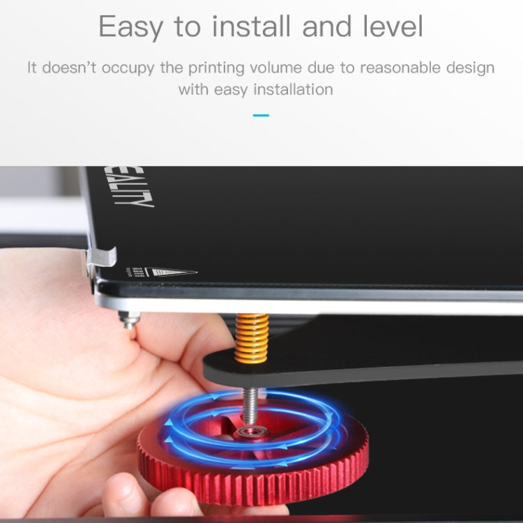 Porca de Nivelamento Manual Vermelha em Metal para Impressora 3D Creality Ender-3 / Ender-3 Pro / Ender-3 V2 / CR-10 Pro V2