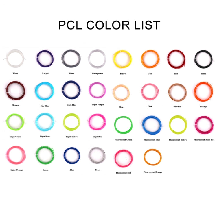 Consumíveis para Caneta de Impressão 3D Cabo PCL de Baixa Temperatura 1,75mm 5m, 5m PCL