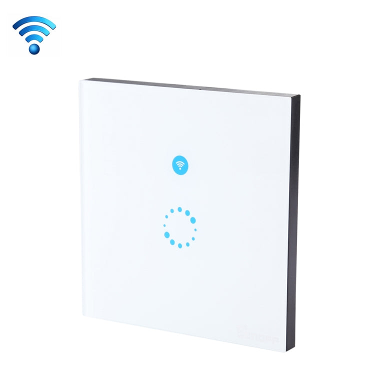 Interruptor de Parede Inteligente Sonoff Touch 86mm 1 Gang Painel de Vidro Temperado, Interruptor Táctil para Luz, Compatível com Alexa e Google Home, AC 90V-250V 400W 2A, 86mm