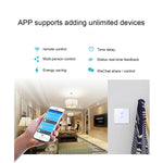 Interruptor de Parede Inteligente Sonoff Touch 86mm 1 Gang Painel de Vidro Temperado, Interruptor Táctil para Luz, Compatível com Alexa e Google Home, AC 90V-250V 400W 2A, 86mm