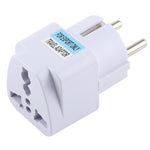 Carregador Adaptador de Tomada Portátil Universal de Ficha UK para Ficha EU com Fusível