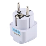 Carregador Adaptador de Tomada Portátil Universal de Ficha UK para Ficha EU com Fusível