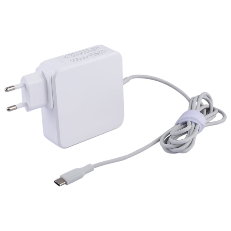 Adaptador de Energia USB-C / Type-C 87W Carregador Portátil com Cabo de Carregamento de 1,8m, Plugue EU