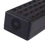Estação de carregamento rápido 100W com 24 portas USB, carregador inteligente com indicador LED AC 100-240V, ficha US, 100W 24 portas USB ficha US
