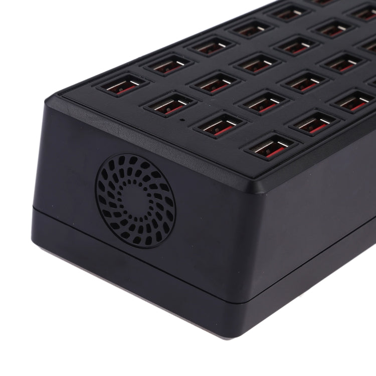 Estação de carregamento rápido 100W com 24 portas USB, carregador inteligente com indicador LED AC 100-240V, ficha US, 100W 24 portas USB ficha US
