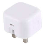 Carregador de Viagem PD de Carregamento Rápido, Adaptador Quick Charge, Ficha UK