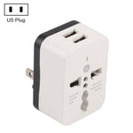 WN-2018 Adaptador de Energia para Carregador de Viagem com Dupla USB, Ficha US, Ficha US