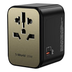 Adaptador de Energia de Carregamento Rápido MOMAX 1-World UA9 PD 35W, UA9