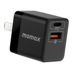 MOMAX UM36 PD 20W Carregador Rápido USB-C / Type-C + USB, Adaptador de Energia, Ficha CN, UM36