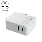 LDNIO A4403C Carregador Rápido Dobrável de Viagem 30W PD + Auto-id com Cabo USB-C / Type-C de 1m, Ficha AU, com Cabo Type-C, 30W com Cabo Type-C