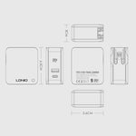 LDNIO A4403C Carregador Rápido Dobrável de Viagem 30W PD + Auto-id com Cabo USB-C / Type-C de 1m, Ficha AU, com Cabo Type-C, 30W com Cabo Type-C