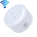Tomada Inteligente WiFi Mini Redonda 10A com Temporizador e Controlo Remoto por APP, Suporta Alexa & Google Home, AC 100-240V, Plugue JP / US