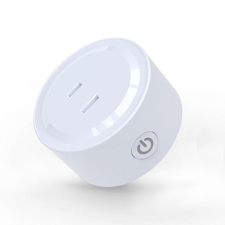 Tomada Inteligente WiFi Mini Redonda 10A com Temporizador e Controlo Remoto por APP, Suporta Alexa & Google Home, AC 100-240V, Plugue JP / US