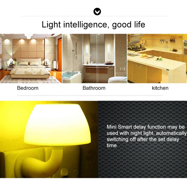 Tomada Inteligente WiFi Mini Redonda 10A com Temporizador e Controlo Remoto por APP, Suporta Alexa & Google Home, AC 100-240V, Plugue JP / US