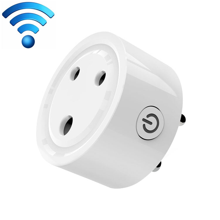 Tomada Inteligente WiFi Mini 10A Pequena com Plugue África do Sul / Índia, Temporizador e Controlo Remoto, Adaptador de Energia com Alexa