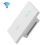 Interruptor de Parede Inteligente WS-US-02 com Painel de Vidro Temperado, Controlo por APP EWeLink & Toque, 2A 2 Gangues, AC 90V-250V, Plugue US, 2 Gangues