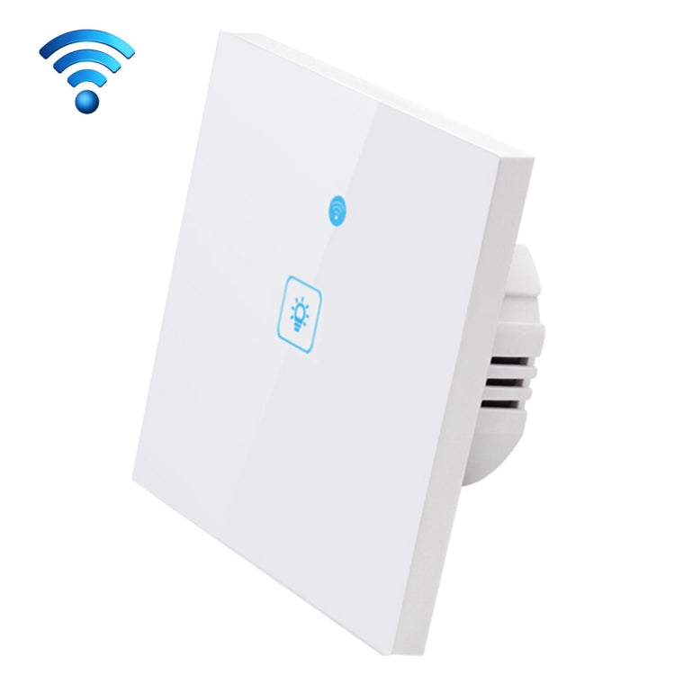 Interruptor de Parede Inteligente WS-EU-01 com Painel de Vidro Temperado, Controlo por APP EWeLink e Toque, 2A 1 Canal, AC 90V-250V, Plugue UE, 1 Canal