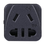 Adaptador de energia portátil universal de cinco furos WK para ficha EU, WK para EU, WK para UK