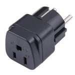 Adaptador de energia portátil com ficha de três pinos US para UK, US para EU, US para UK