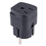 Adaptador de energia portátil com ficha de três pinos US para UK, US para EU, US para UK