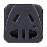Adaptador de Energia Portátil Universal de Tomada WK de Cinco Furos para Plugue de Três Pinos AU, WK para US, WK para AU