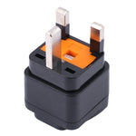 Adaptador de Energia Portátil Universal com Tomada de Cinco Furos WK para UK com Fusível, WK para UK com Fusível
