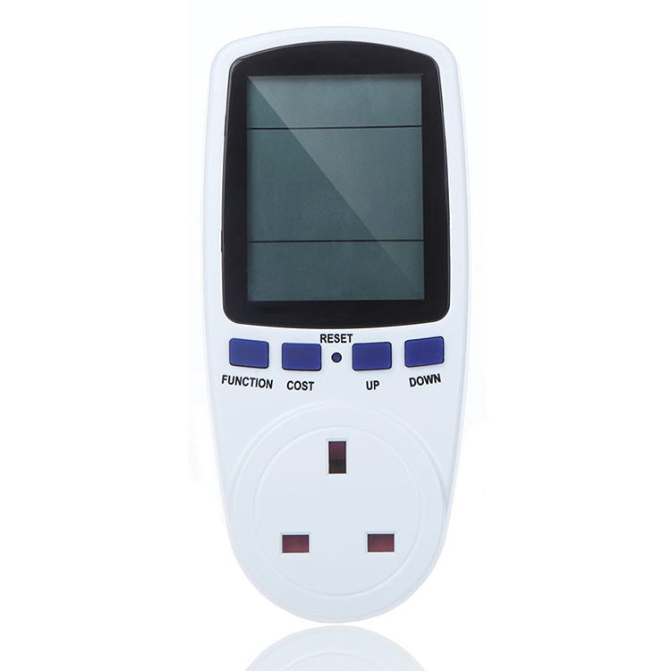Medidor de Energia LCD AC 230-250V 50Hz Máx 13A Watt Volt Analisador de Potência Tensão Monitor Automático de Eletricidade, Plugue UK, AC 230-250V Plugue UK