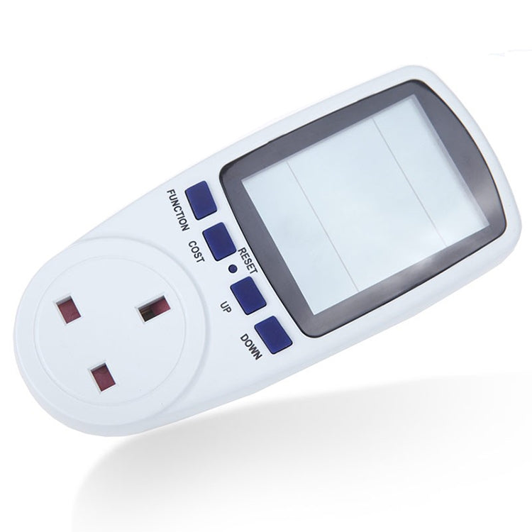 Medidor de Energia LCD AC 230-250V 50Hz Máx 13A Watt Volt Analisador de Potência Tensão Monitor Automático de Eletricidade, Plugue UK, AC 230-250V Plugue UK