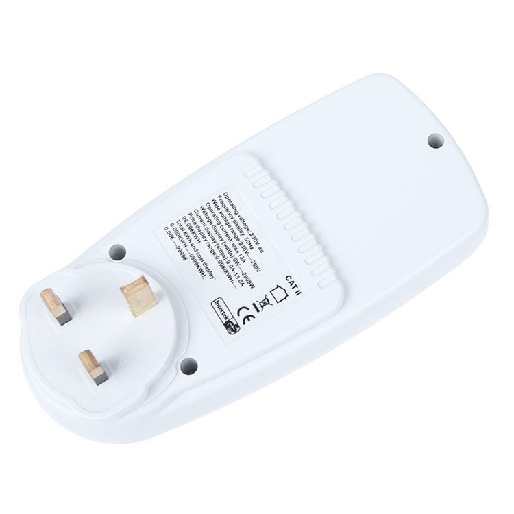 Medidor de Energia LCD AC 230-250V 50Hz Máx 13A Watt Volt Analisador de Potência Tensão Monitor Automático de Eletricidade, Plugue UK, AC 230-250V Plugue UK