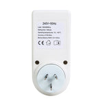 Tomada Inteligente para Casa AC 240V com Ecrã LCD, Relógio, Função Horário de Verão, Temporizador 12/24 Horas, Plugue AU, AC 240V Plugue AU