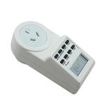Tomada Inteligente para Casa AC 240V com Ecrã LCD, Relógio, Função Horário de Verão, Temporizador 12/24 Horas, Plugue AU, AC 240V Plugue AU