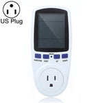 Medidor de Energia LCD AC 120V 60Hz Máx 15A Watt Amps Volt Monitor de Uso de Eletricidade, Plugue US, AC 120V Plugue US