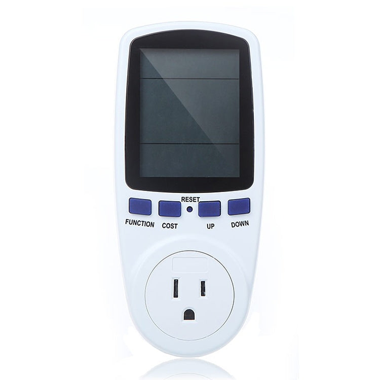 Medidor de Energia LCD AC 120V 60Hz Máx 15A Watt Amps Volt Monitor de Uso de Eletricidade, Plugue US, AC 120V Plugue US