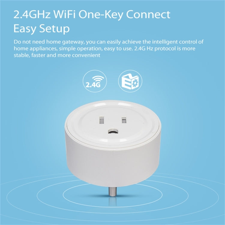 Tomada Inteligente WiFi NEO NAS-WR06W para EUA, com Controlo Remoto de Ligação/Desligação via App e Função de Temporizador, NAS-WR06W