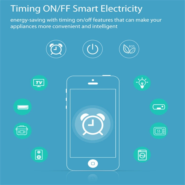 Tomada Inteligente WiFi NEO NAS-WR06W para EUA, com Controlo Remoto de Ligação/Desligação via App e Função de Temporizador, NAS-WR06W